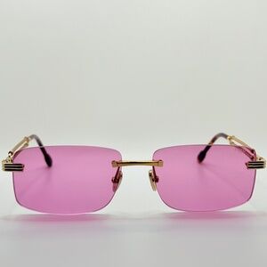 FRED FG40040U 30Y Rimless Gold/Pink Sunglasses 58□16 150